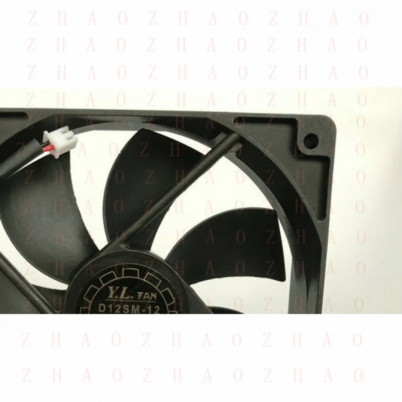 L+ for D12SM-12 Ball Cooling Fan 2 wire 120*120*25MM DC 12V 0.30A 2Pin 76.50CFM