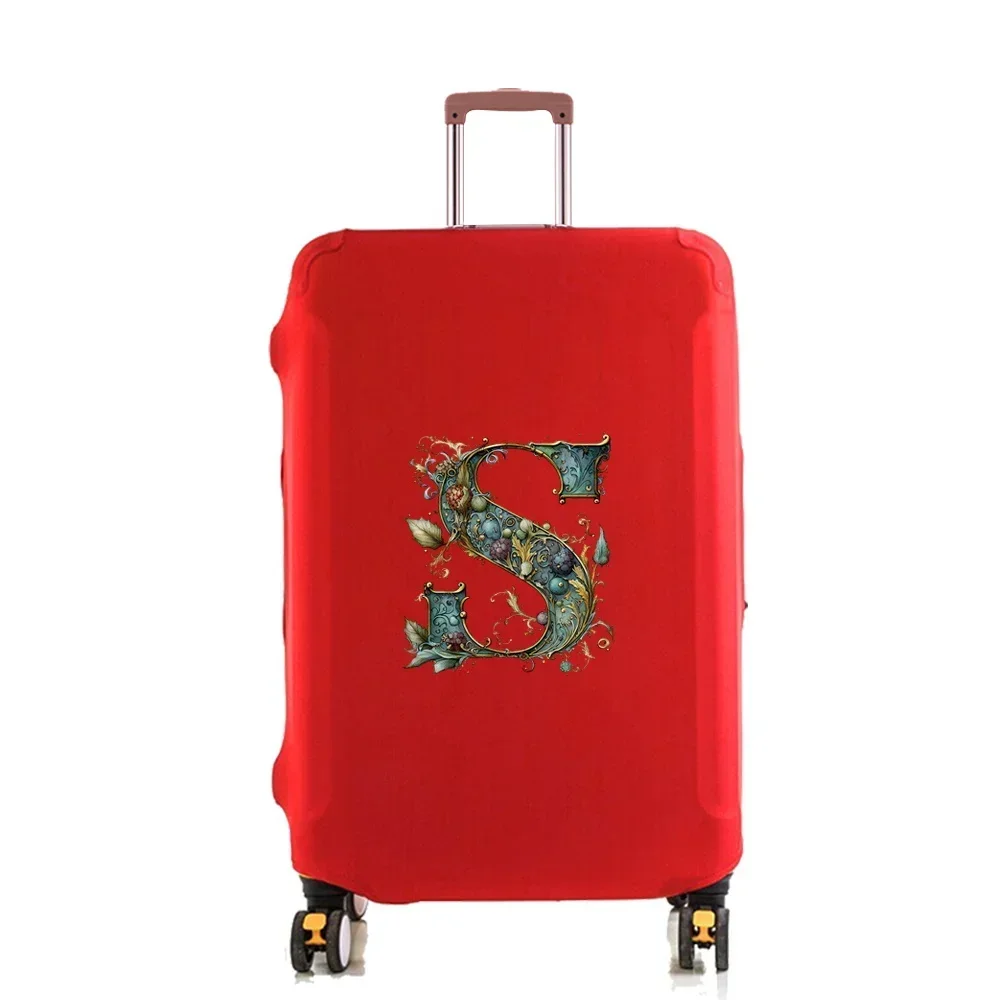 Luggage Dust Cover Pull-rod Case Protector Reusable for Washable 18-32inch Graphi Letter Printed Pattern Travel Accessories