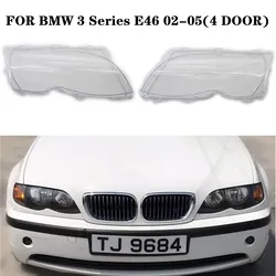 Car Headlight Light Lens Clear Covers for BMW 3 Series E46 318i 320i 325i 4 Doors Sedan 2002 2003 2004 2005 headlight lamp cover