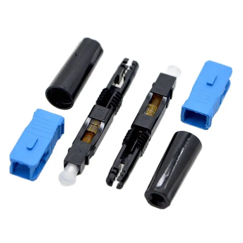 

GONGFENG 200pcs New SC UPC Optic Fiber Quick Connector FTTH Embedded Connector Adapter Free Shipping Special Wholesale