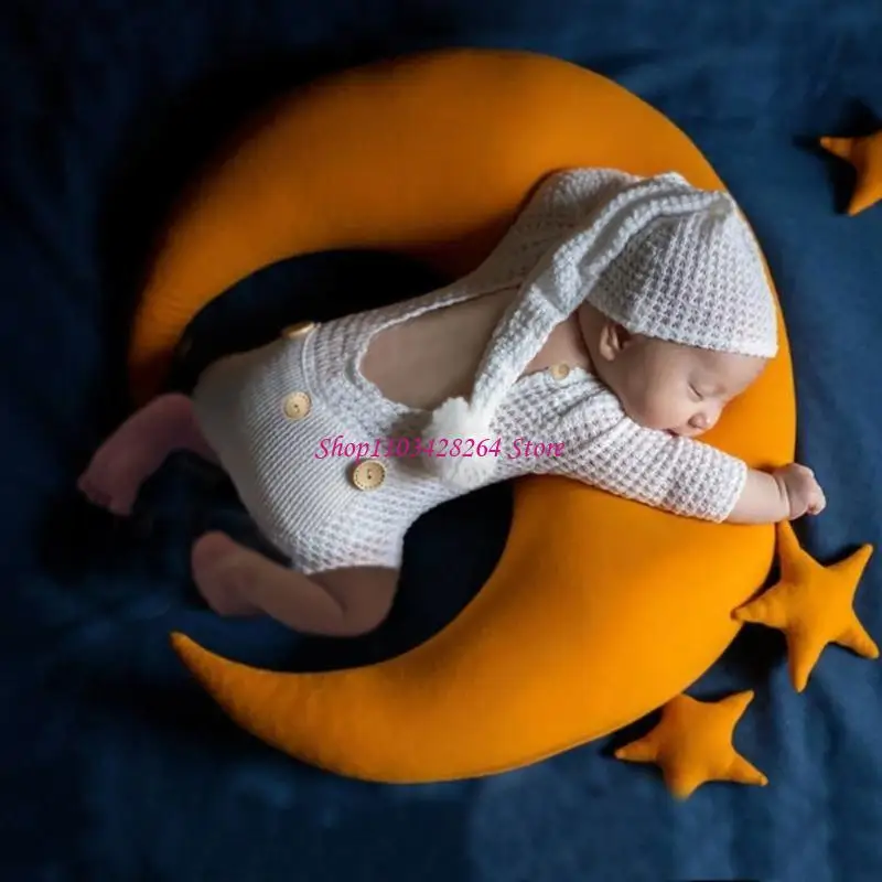 

Подарочный комплект для детского душа, стильный и практичный комплект для фотосъемки новорожденных, детский комбинезон, шапка