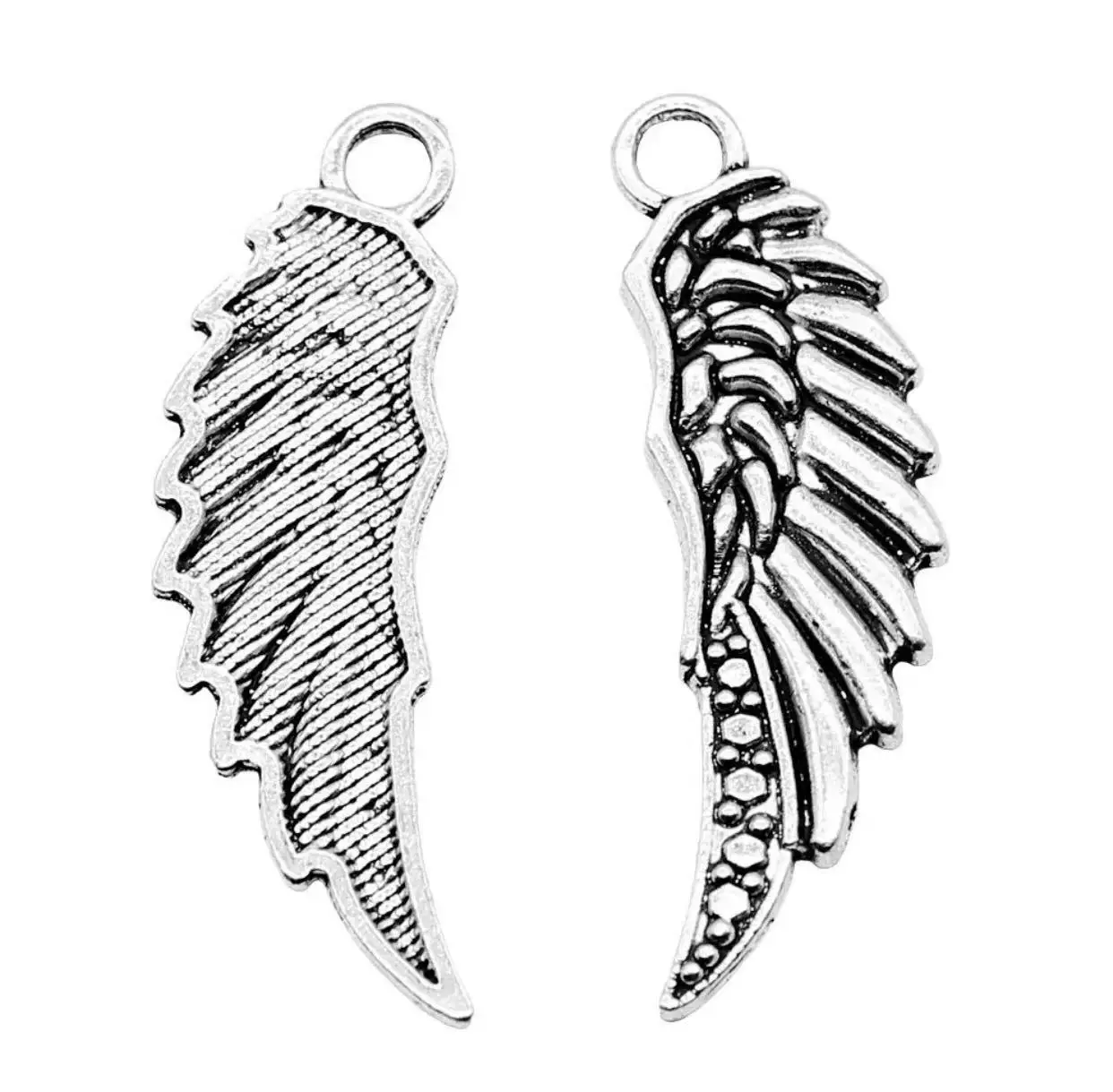 

10pcs 39mm Zinc alloy metal Vintage Wing design pendants for handmade accessories HW3393
