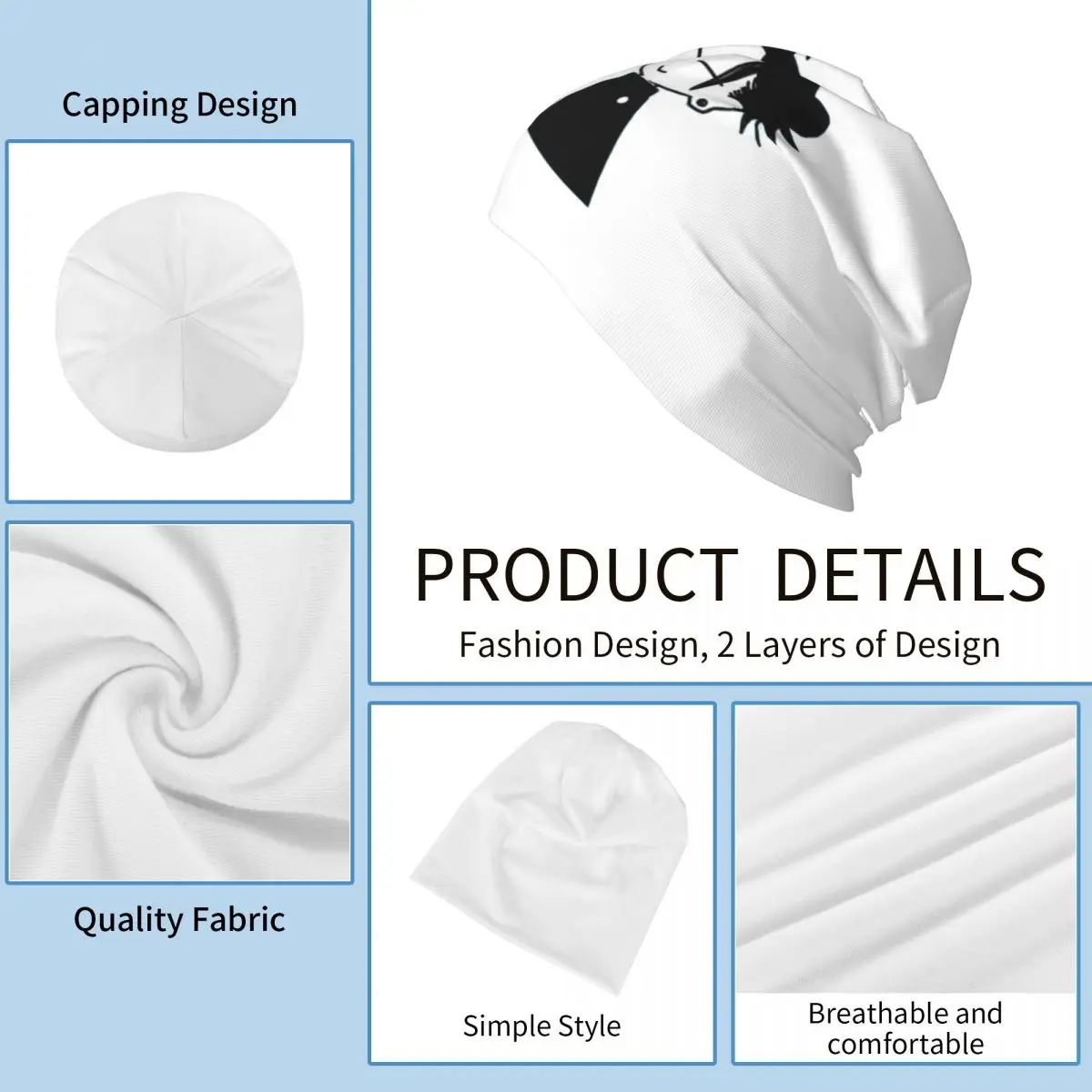 Gojo Satoru And Geto Suguru Skullies Beanies Hats Warm Autumn Winter Outdoor Cap Knitted Bonnet Caps for Unisex Adult