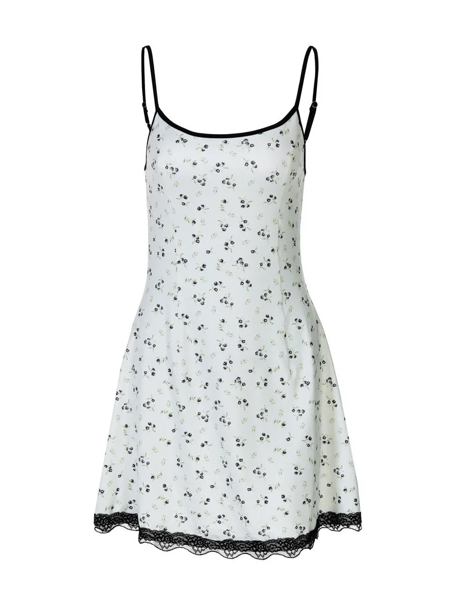 Sexy ort dentelle Dr Strapl taille moyenne t-shirt fibre d'acétate pas de marque Sexy Sle Ciwalk pièce unique saison d'hiver