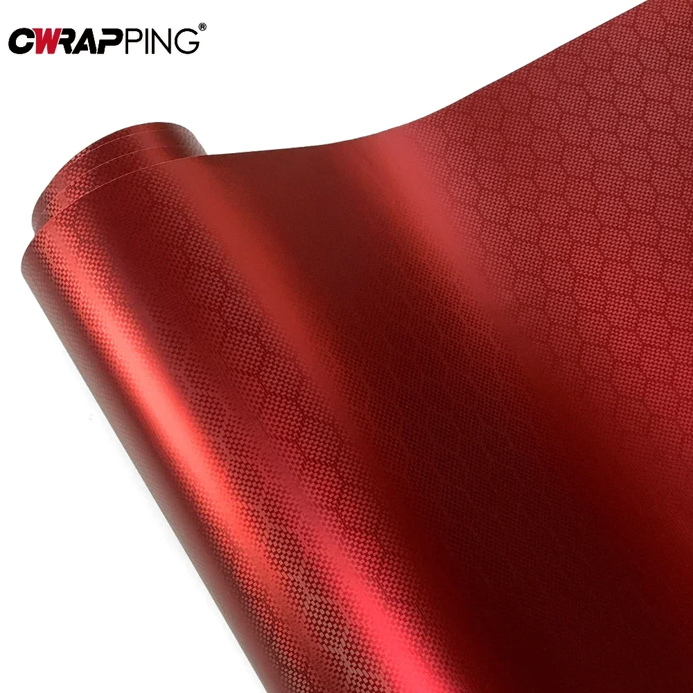 Car Color-changing Film Vinyl Forged Carbon Fiber Film Auto Interior and Exterior Anti-scratch Diamond Pattern Matte Car Sticker