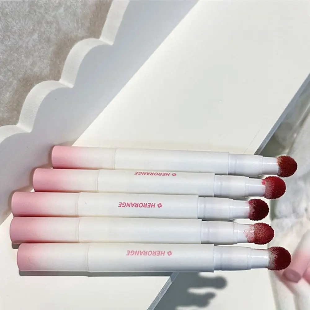 Fluffy Velvet Liquid Lipstick Soft Cream Air Lip Glaze Sweatproof Waterproof Matte Air Cushion Lip Cream Woman