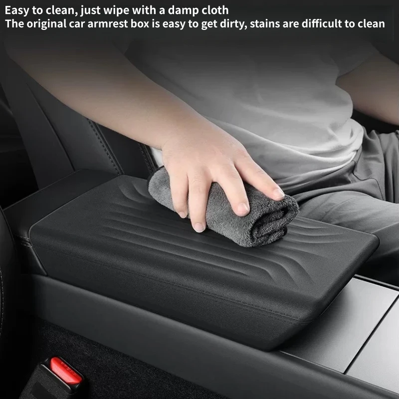 ل تسلا نموذج Y العرعر إطلاق 2025 وحدة التحكم المركزية مسند الذراع غطاء TPE المضادة للخدش حامي لوحة الوسادة الملحقات الداخلية