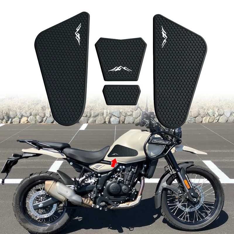 Pegatinas laterales antideslizantes para tanque de combustible de motocicleta HIMALAYAN, almohadilla impermeable, pegatina de goma para Himalaya 450 HIMALAYAN450 2024 2025