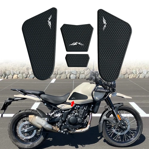 Imagen 1 del producto Pegatinas laterales antideslizantes para tanque de combustible de motocicleta HIMALAYAN, almohadilla impermeable, pegatina de goma para Himalaya 450 HIMALAYAN450 2024 2025