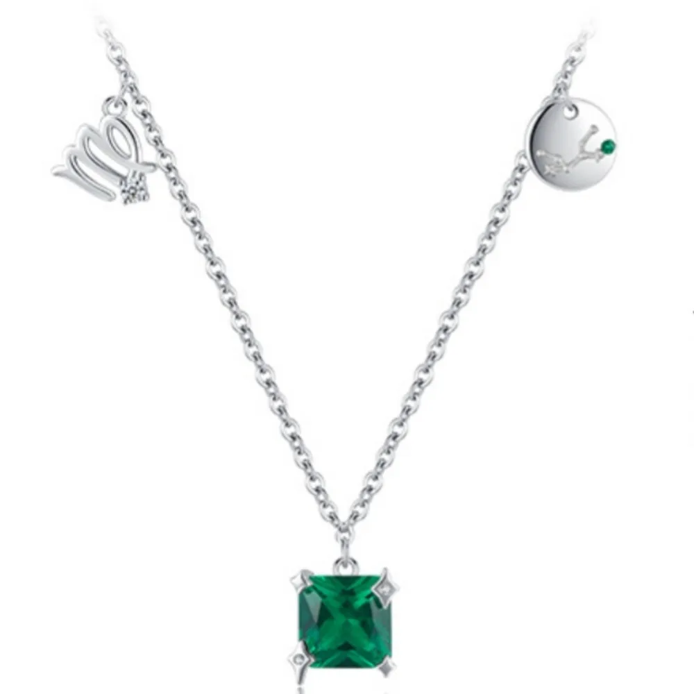

GL S925 Pure Silver Zodiac Virgo Necklace for Women, Luxury High-End Fashion, Versatile Ins Trendy Hot-selling Accessory