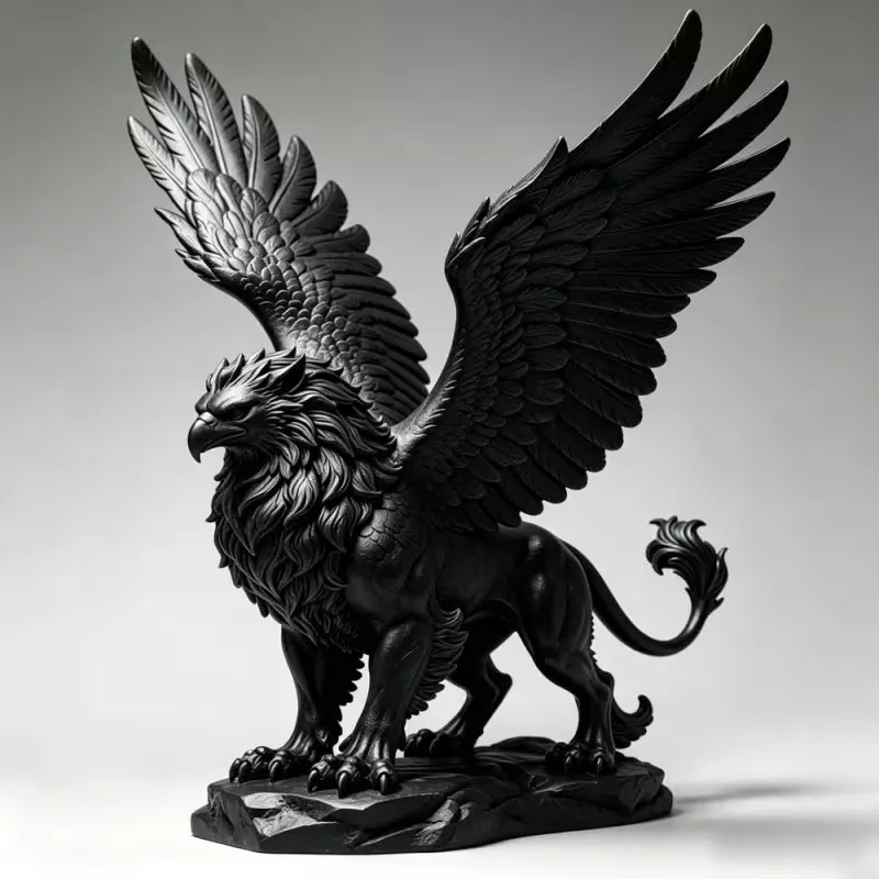 3D printed griffin statue decoration with high-end feel creative collection small statues simple desktop decoration gift giving
