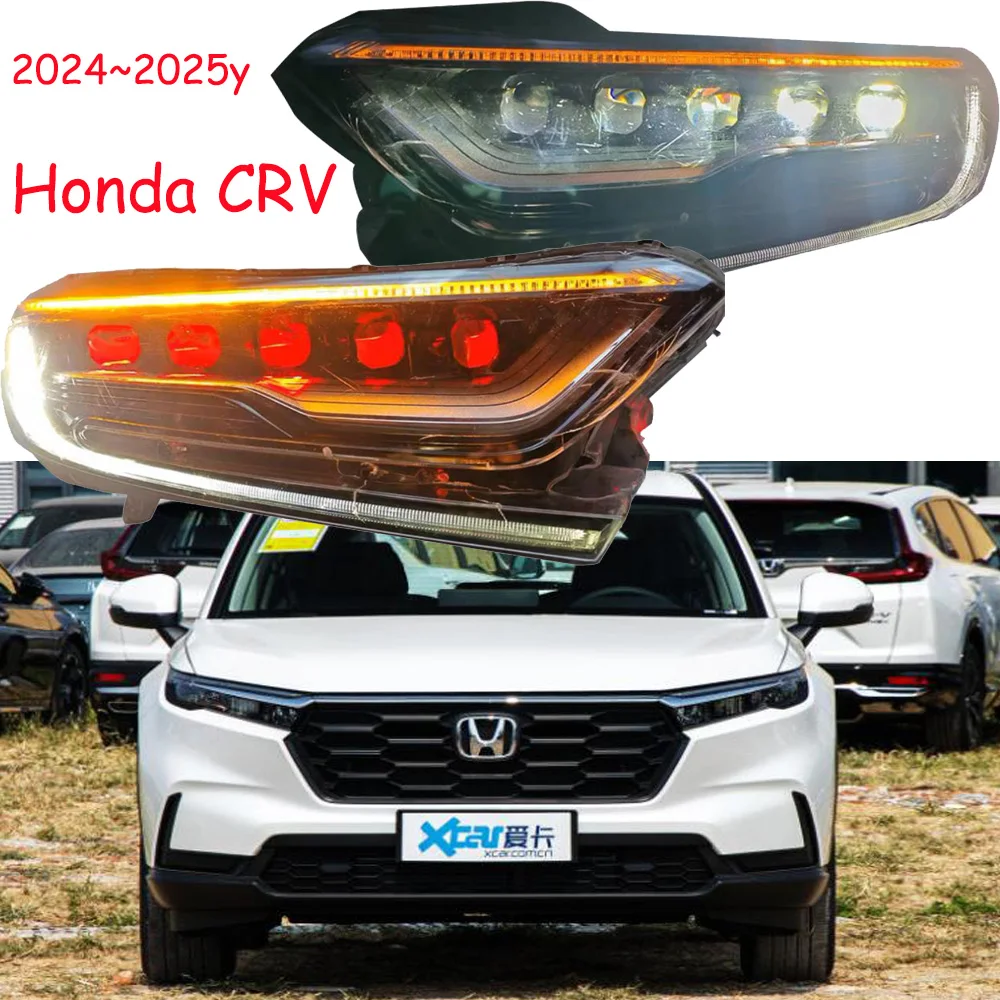 

Автомобильный бампер фары для Honda CRV дневные фары 2024 ~ 2025y DRL автомобильные аксессуары светодиодные фары для honda CR-V противотуманные фары