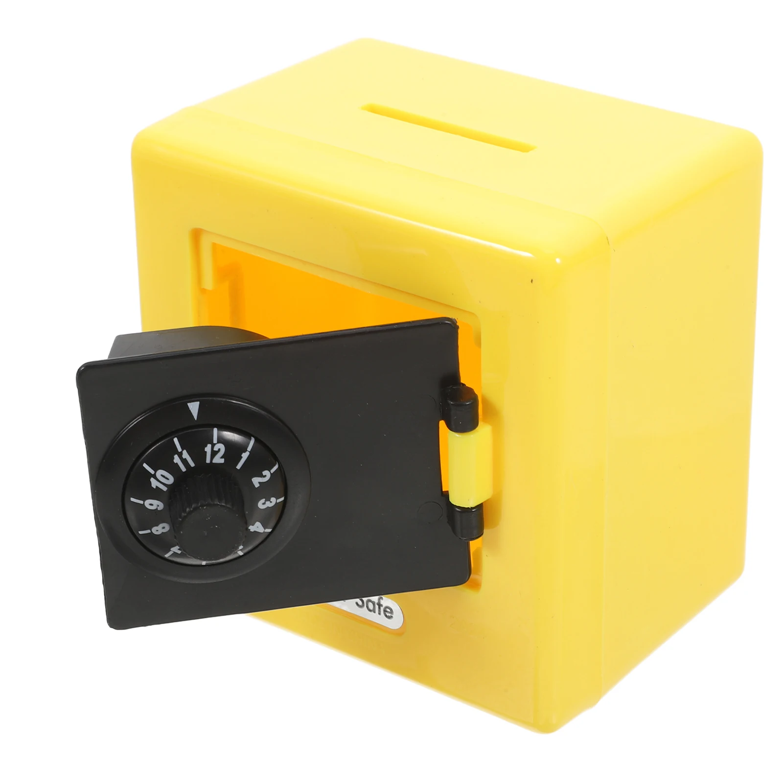 

Coin Saving Bank Kids Money Toy Plastic Safe Container Yellow Reward Child Coin Storage Box Secure Piggy Bank Mini Cash