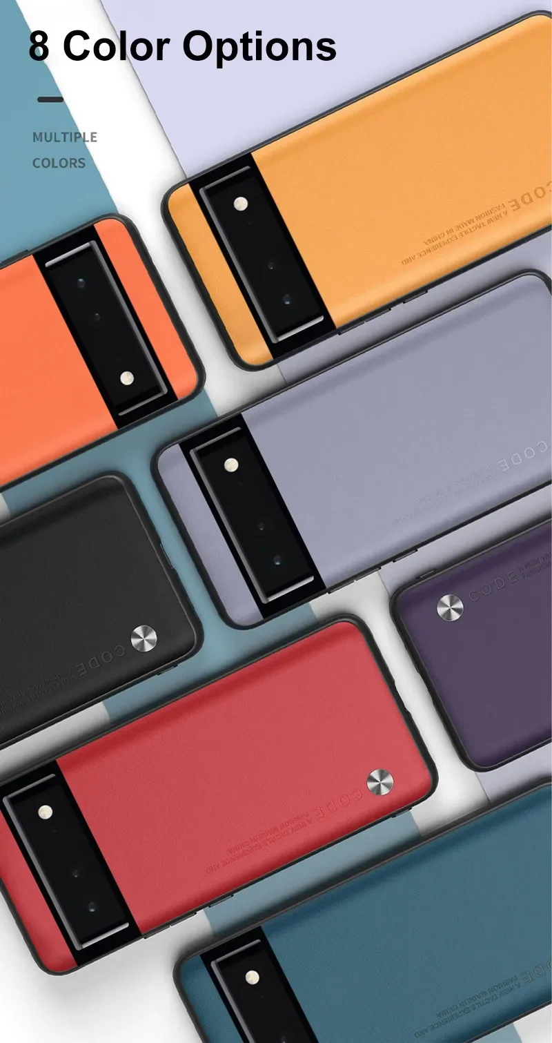 Luxury PU Leather Case For Google Pixel 8 Pro 6 5 7A 4A 5A 5G 6A 4 XL Cover Silicone Phone Case For Google Pixel 7 6 Pro Coque