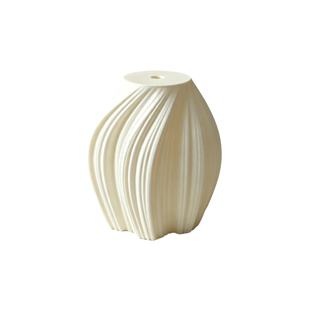 Exquisite 3D Printed Lampshade Decorative Semi-transparent Desk Lamp Lampshade Layered Wave Texture Design Shock-resistant