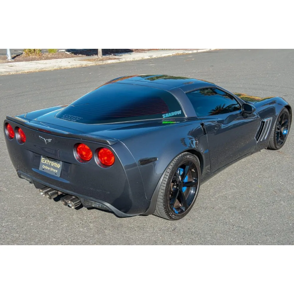 

for 2005-2013 Chevrolet Corvette C6 All Models | ZR1 Style Rear Trunk Lid Wing Spoiler with Hardware Included (ABS Plastic - Hyd