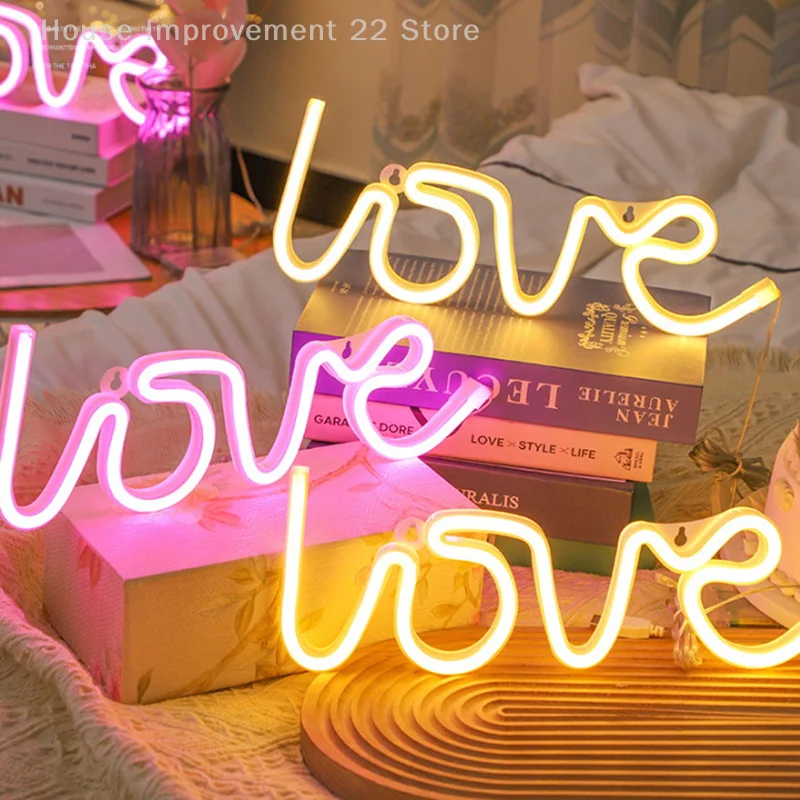 

Neon Light LOVE Creative Confession Proposal Battery USB Dual Use Styling Light LED Cross Border Creative Decoration Night Light