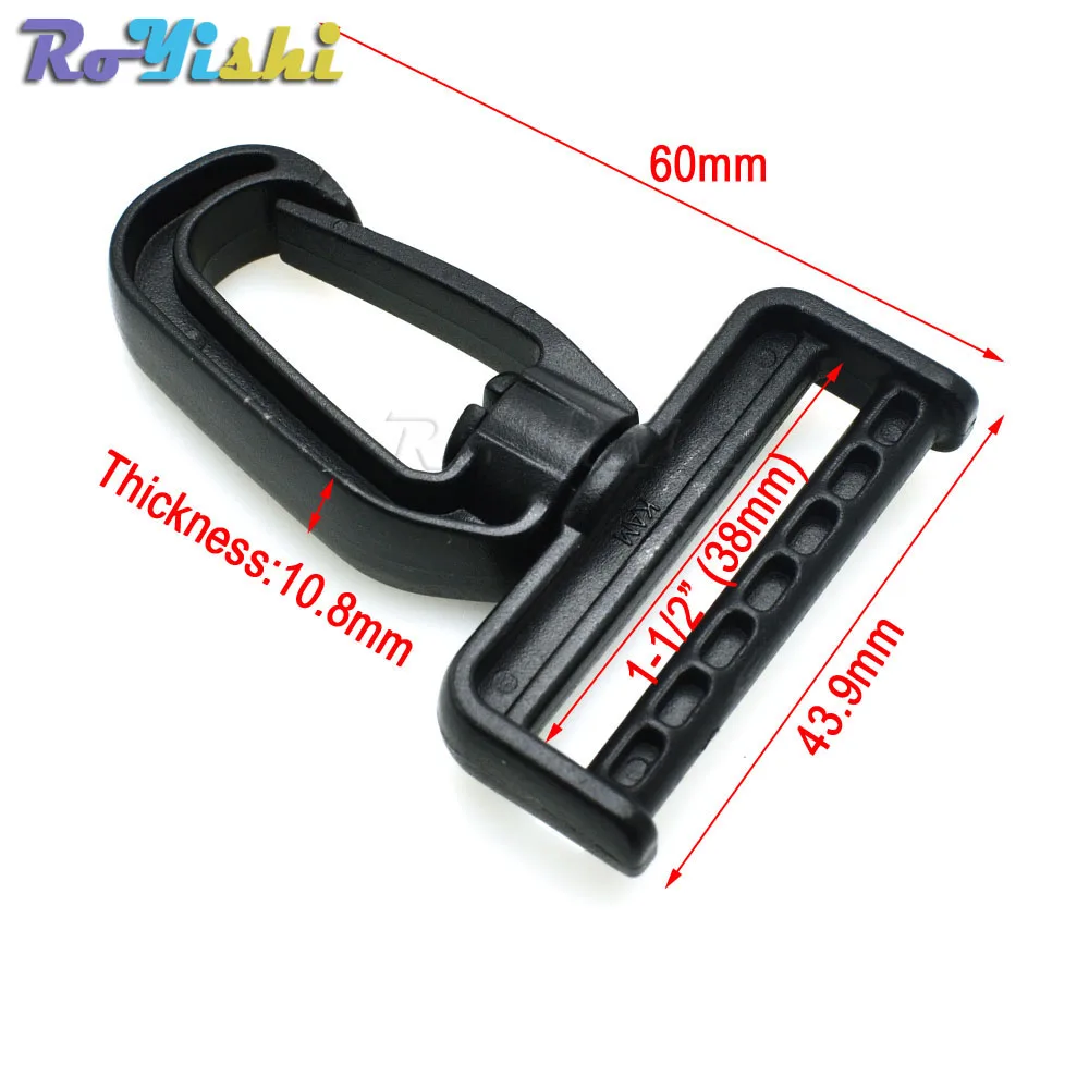 Plastic Swivel Snap Hooks for Bag Belts Straps Keychain Clasp Backpack Accessories