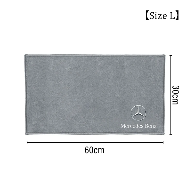 Super Absorbent Car Drying Towel Suede Coral Velvet Double-sided Cleaning Cloth Rags For Mercedes Benz B/C/E/S Class A Class