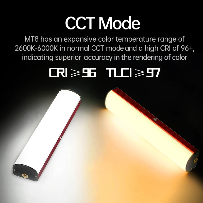 قريبا MT8 أنبوب ضوء RGB بكسل BGM الموسيقى التحكم في الصوت الضوء المحيط حجم اليد ضوء 5000mAh لمدونة الفيديو