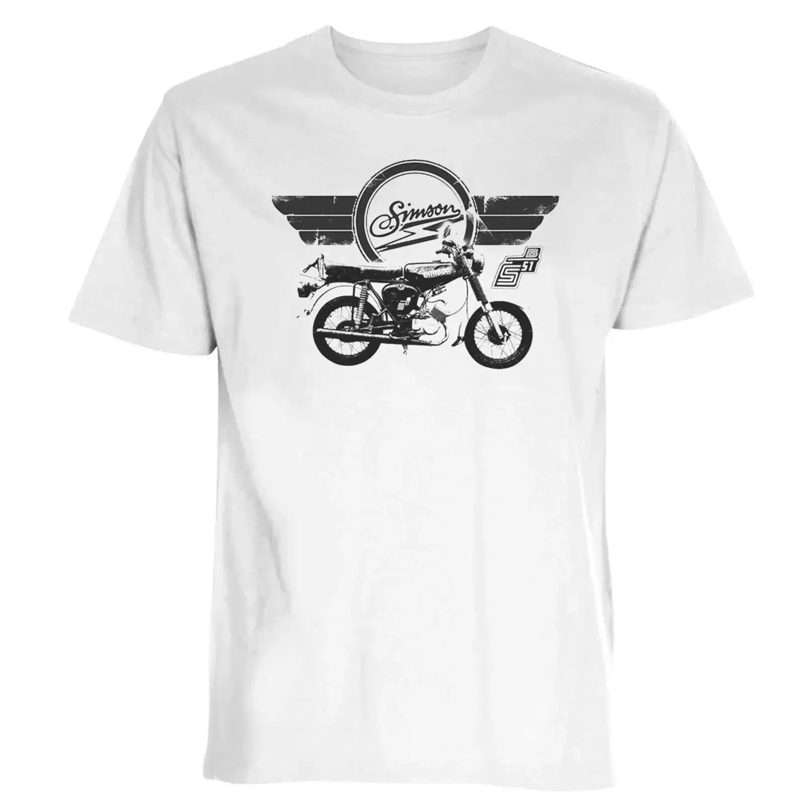 Camiseta Simson S51 Jawa Moped Mofa MZ ETZ Dynamo Trabant S 51 Schwalbe DDR NVA 3XL vintage, estilo streetwear lavado, suave