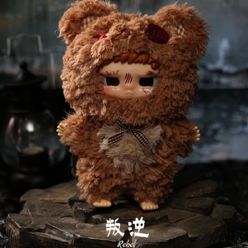 Original genuíno captura feliz mau crianças kippo-rebelde paraíso série vinil pelúcia caixa cega bonito mau crianças boneca saco pingente presentes