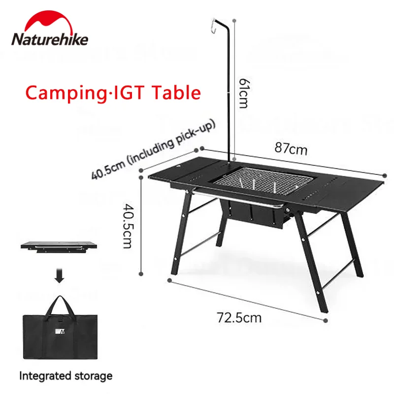 

Naturehike Camping IGT BBQ Table Foldable Portable Stove for Outdoor Picnic Cookware Camping Equipment BBQ Table With Grill