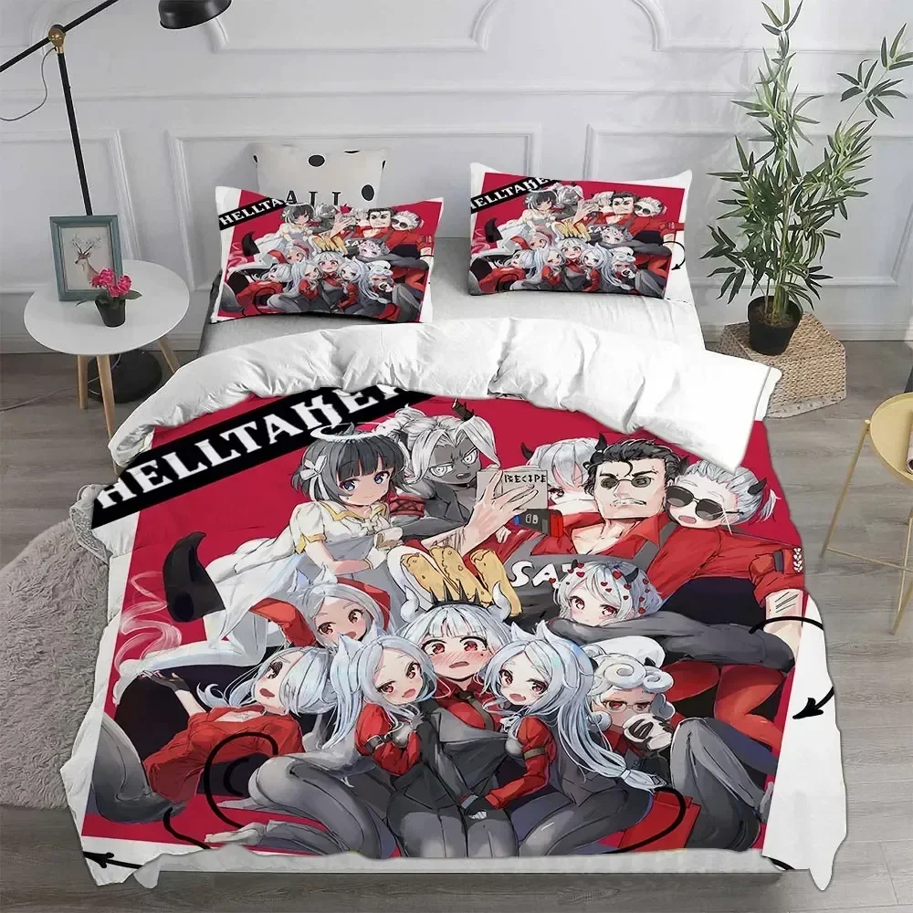 

3D Game Helltaker Bedding Set Comforter Quilt Bed Cover Duvet Cover Pillow Case Bedroom Decoration Full Queen King Home Textiles