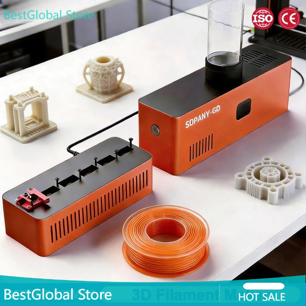 3D Printing Filament Maker Desktop Extruder 300° Temperature Control 1.75 2.85 3mm PLA ABS PETG TPU PC PET PA Extruder