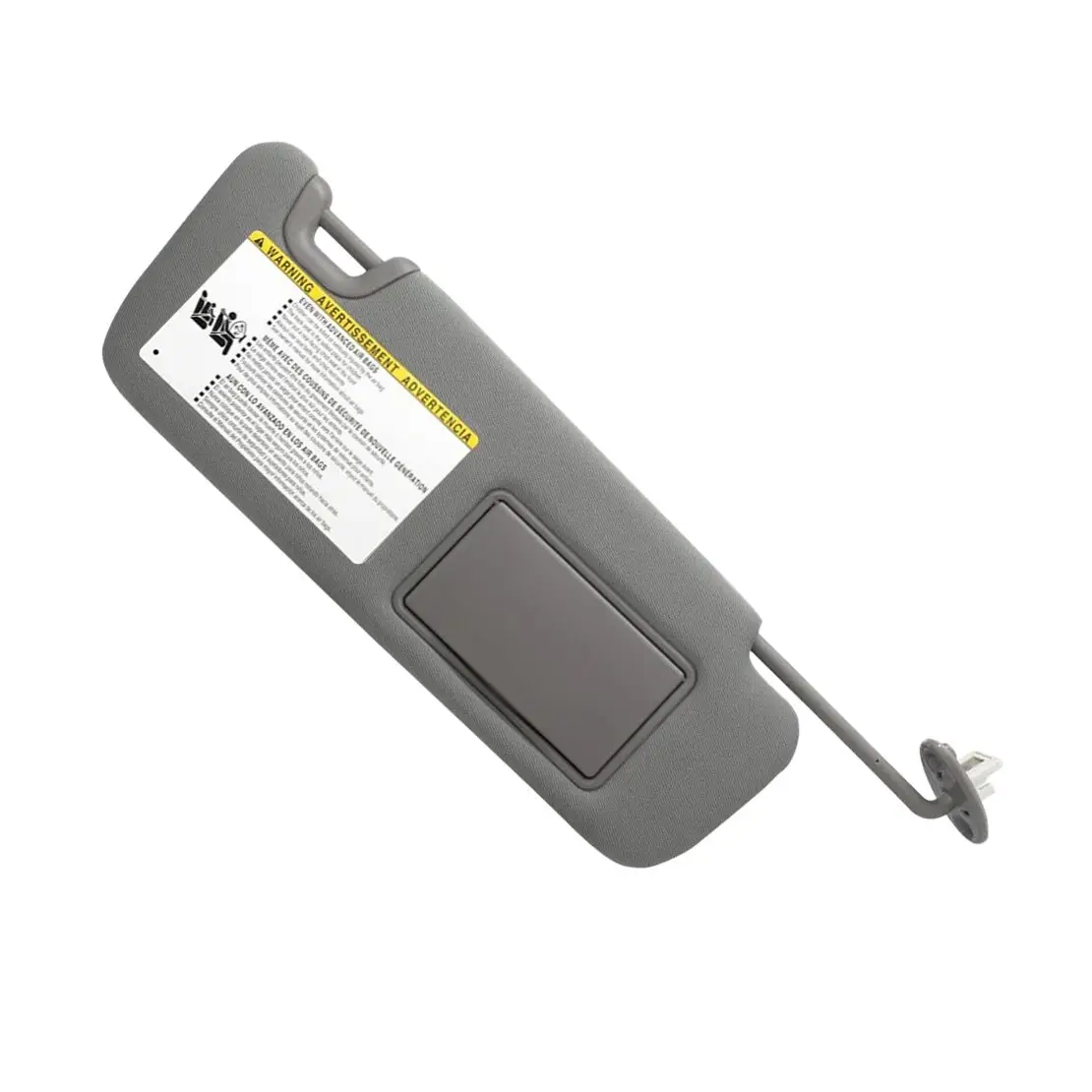 74310-0E074-A0 Visiera parasole destra con luce cosmetica adatta per Toyota Kluger Highlander 2014 2015 2016 2017 2018 2019 Grigio