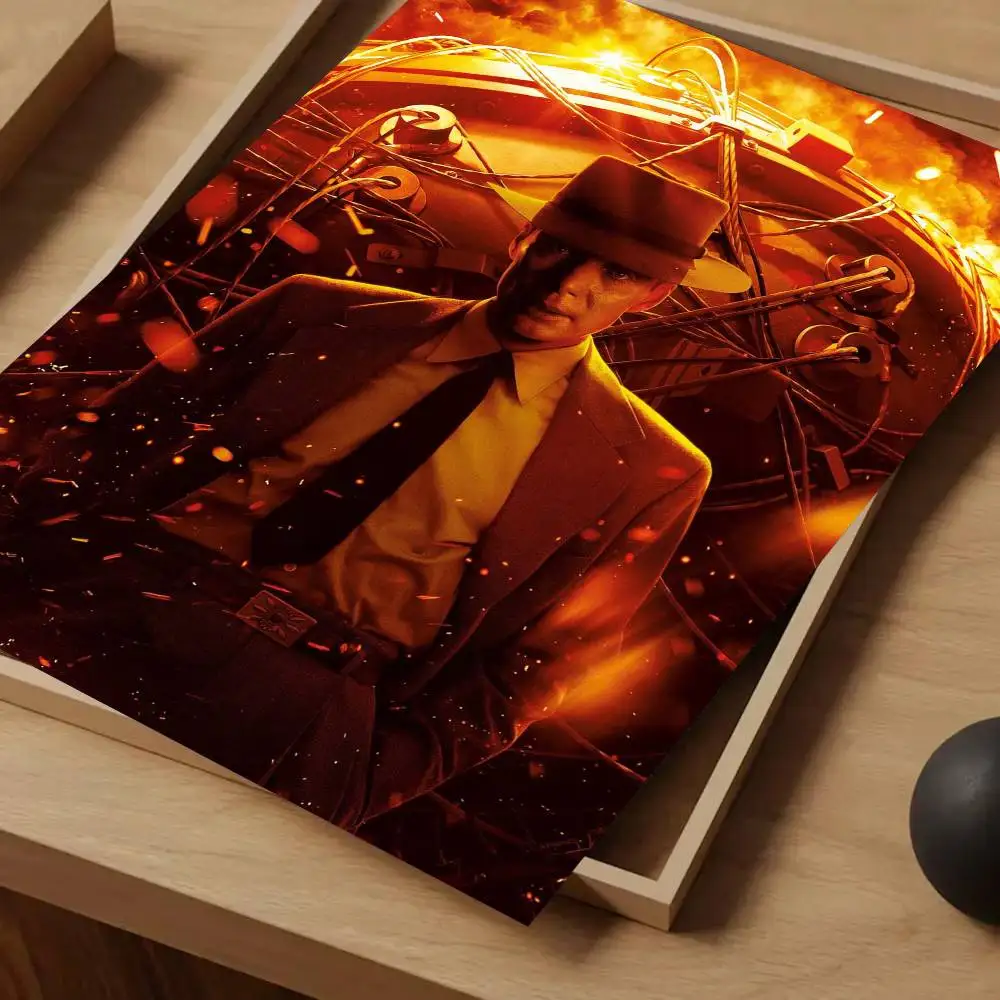 2023 أوروبا وأمريكا الفيلم الجديد Oppenheimer المشارك ورقة طباعة غرفة نوم المنزل مدخل بار مقهى الفن اللوحة الديكور