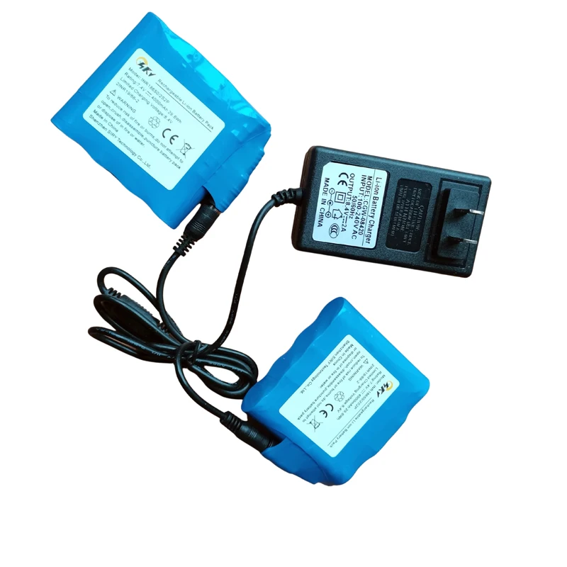 18650 2S2P 7.4V 4400mAh Lithium Rechargeable Heated Battery with 8.4V Charger For Heated Coats Belts Glove Battery