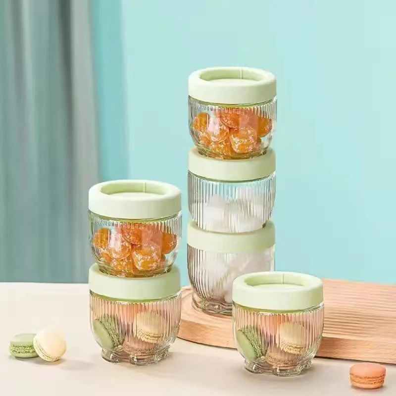 1/3/6Pcs Sealed Cans Food Storage Jar Spice Teas Beans Candy Preservation Bottle Tool Kitchen Tool Value Container Set