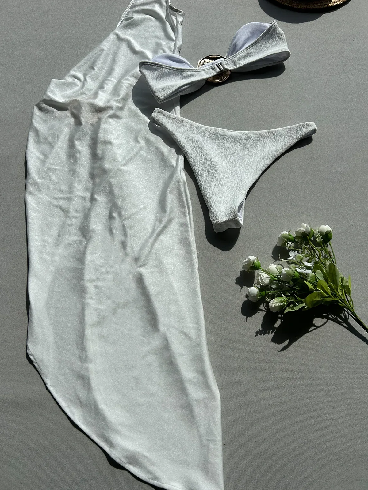 Gonna da spiaggia per costume da bagno da donna diviso in bikini sexy nuovo bikini in tre pezzi