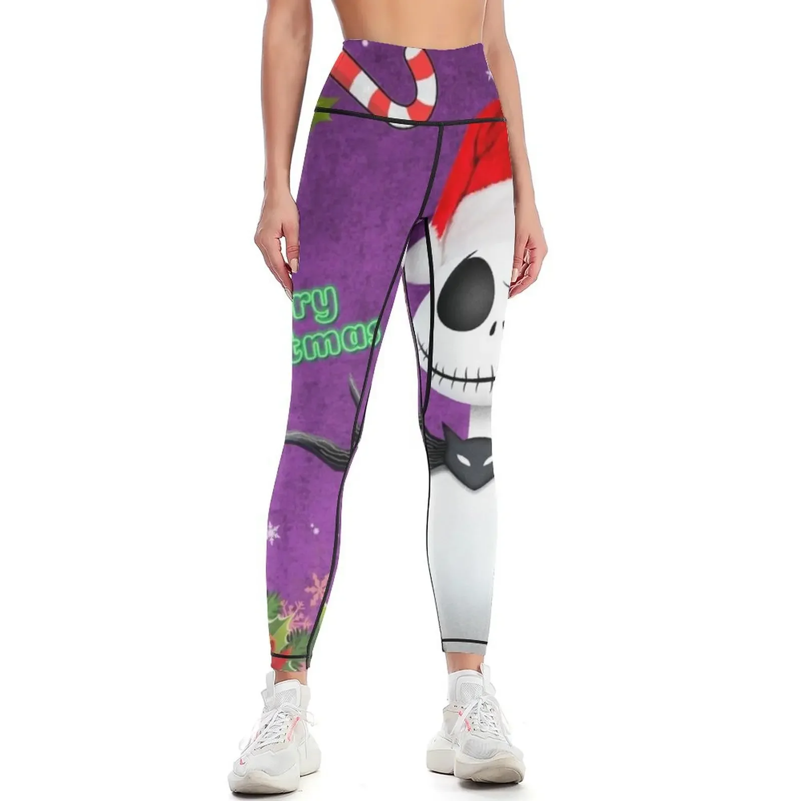 

Happy skelleton! Leggings Sports pants woman Tight fitting woman push up fitness fitness set gym Womens Leggings