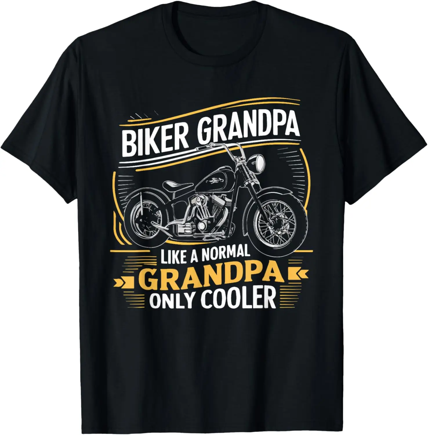 

Biker Grandpa Father's Day Like A Normal Grandpa Motorcycle T-Shirt Motorcycle