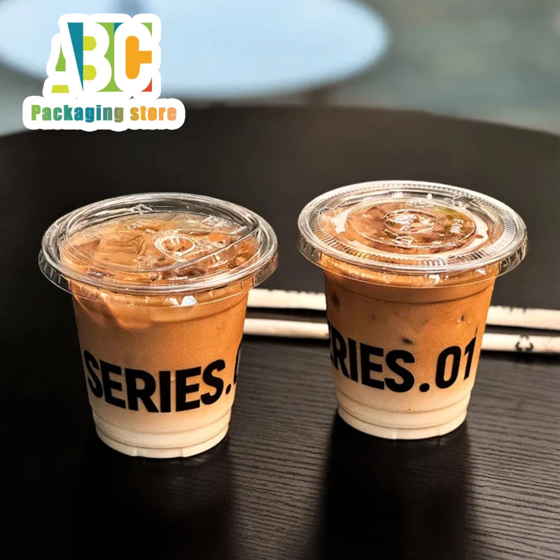 

Customized Printed Transparent Plastic Cup For Disposable Cups Of Coffee,Juice, Bbeverage Ice Cubes