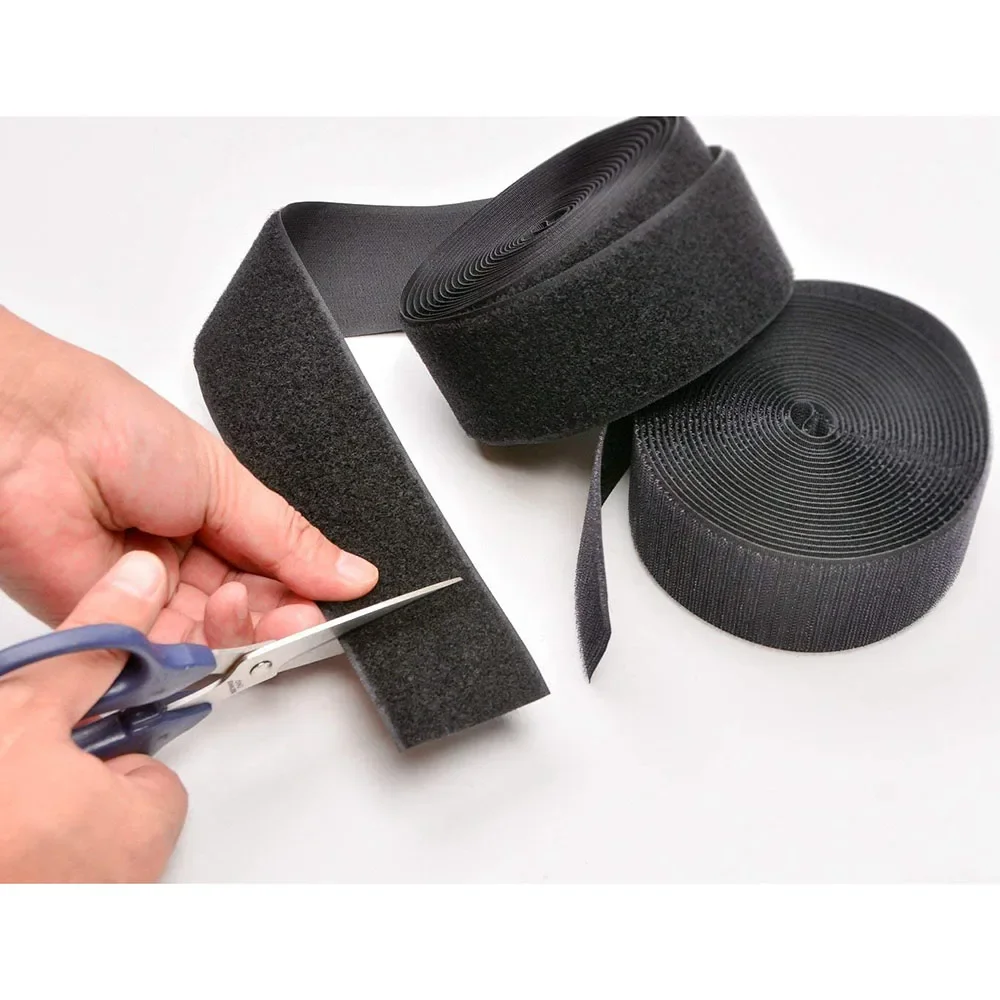 5Meter 50MM Sew on Hook And Loop Tape Non-Adhesive Fastener Tape Back Nylon Strips Fabric Fastener Sewing Accessories