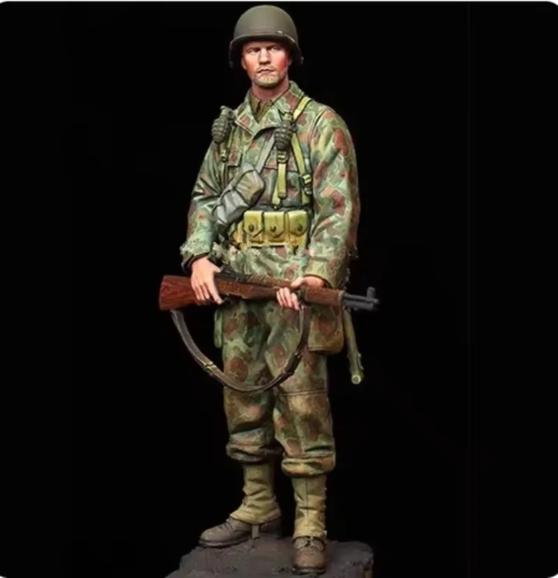 

1/16 Resin Character Soldier Model Armored Infantry Gk White Model Handmade Unassembled And Unpainted Kit Toy Model