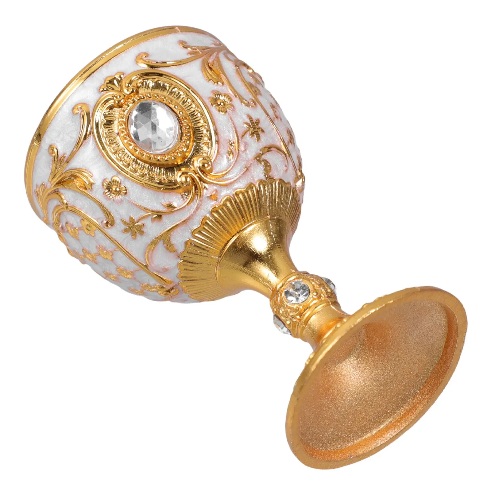 

Retro 30ml Zinc Alloy Goblet Decor European Style Home Use Mini Cup Royal Goblet Glasses Dinner