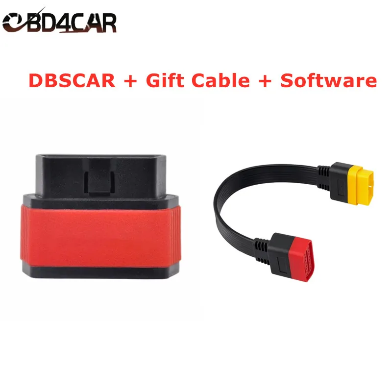 Full Set DBScar PRO3 Bluetooth Adapter With Xdiag / Diagzone / XPRO5 Software And OBDII Extension Cable Car Diagnostic Scanner