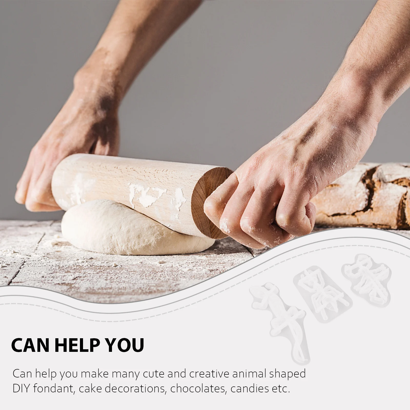 

3Pcs Insect Silicone Mold Fondant Cake Mold Animal Shapes Candy Mold Baking Supplies Non-Stick Flexible Silicone Mold