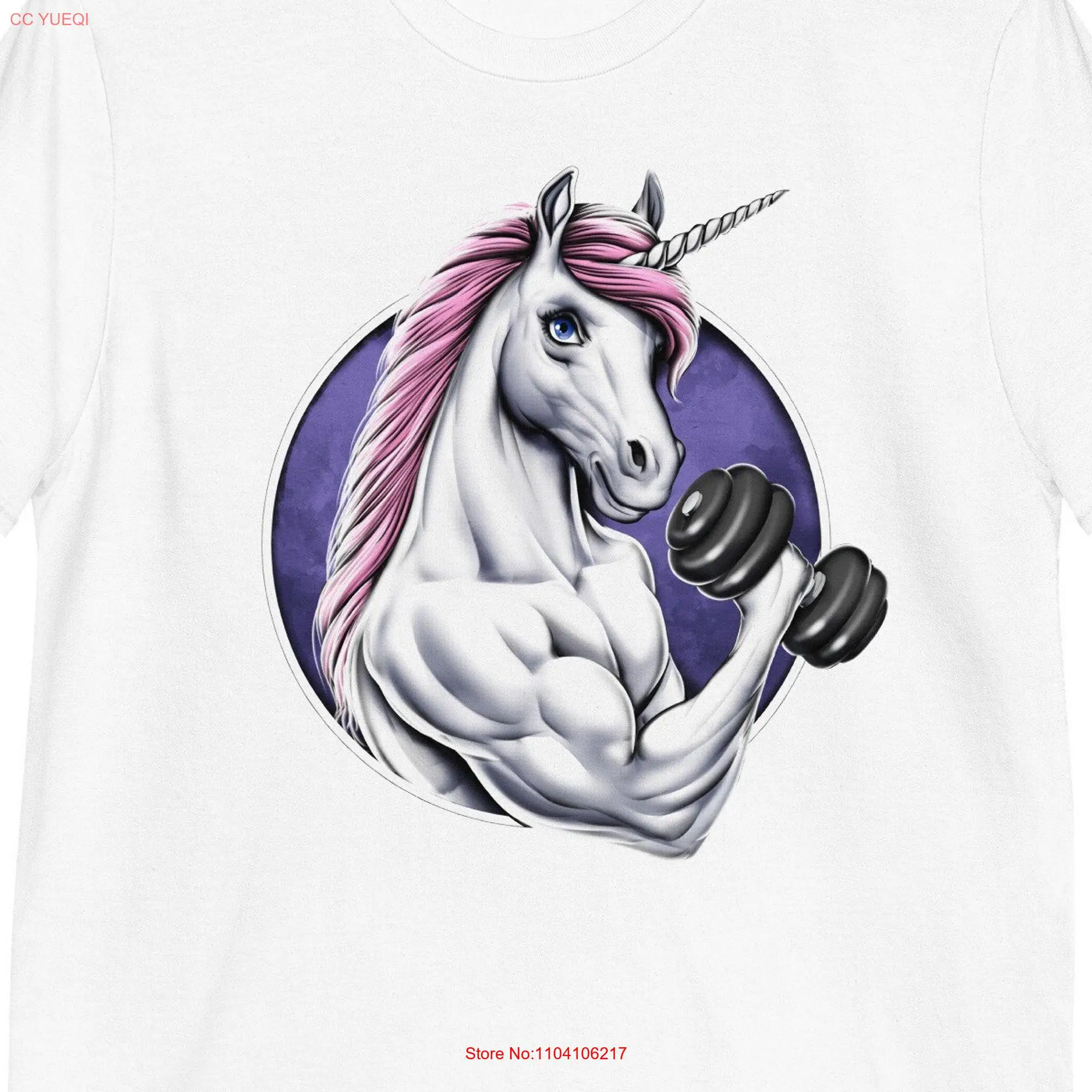 Unicorn Fitness T Shirt Gym Workout Bodybuilding Bodybuilder Weightlifting Exercising Clothing Clothes