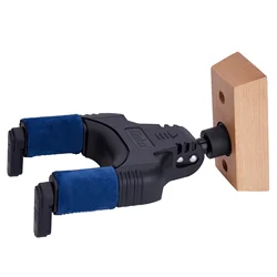Wall Mount Guitar Hook Stringed Wooden Musical Instrument Accessories Self-Locking Hanger Holder for Guitar Ukulele Violin