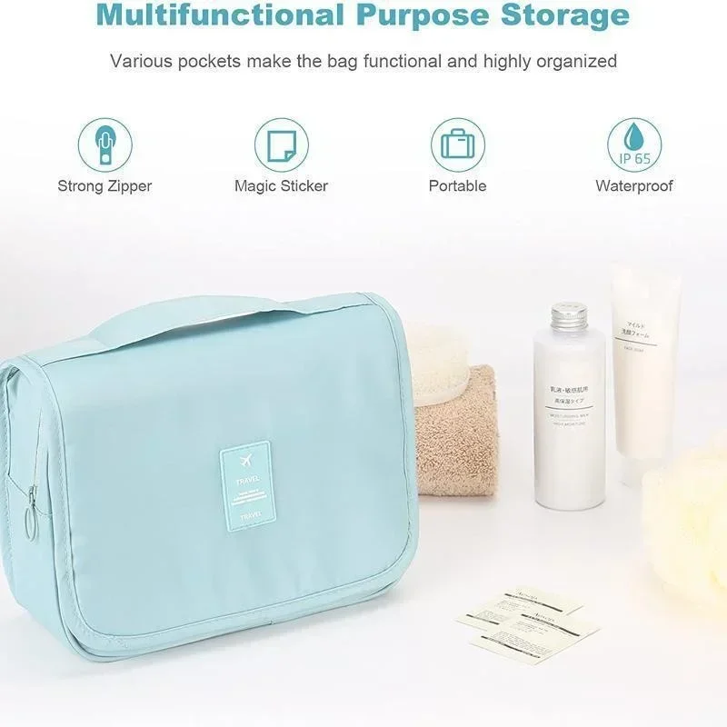 Makeup Bags Travel Toiletry Bag Cosmetic Bags Toiletries Organizer Storage Bag Hanging Bathroom Wash Bag