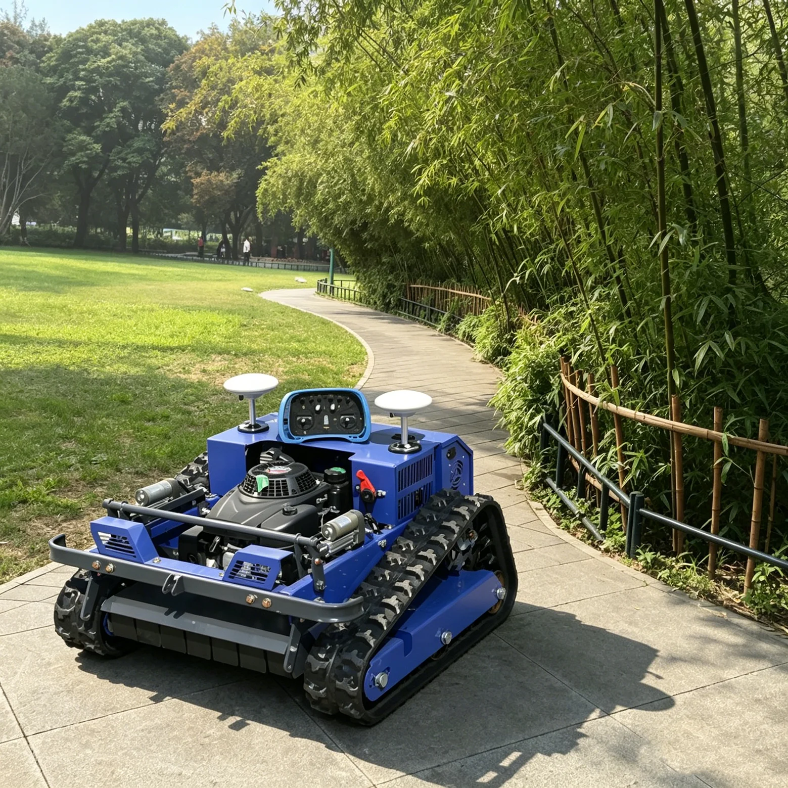 

Customized industrial grade 550mm flywheel and zero turn lawn mower with remote control function, intelligent robot,