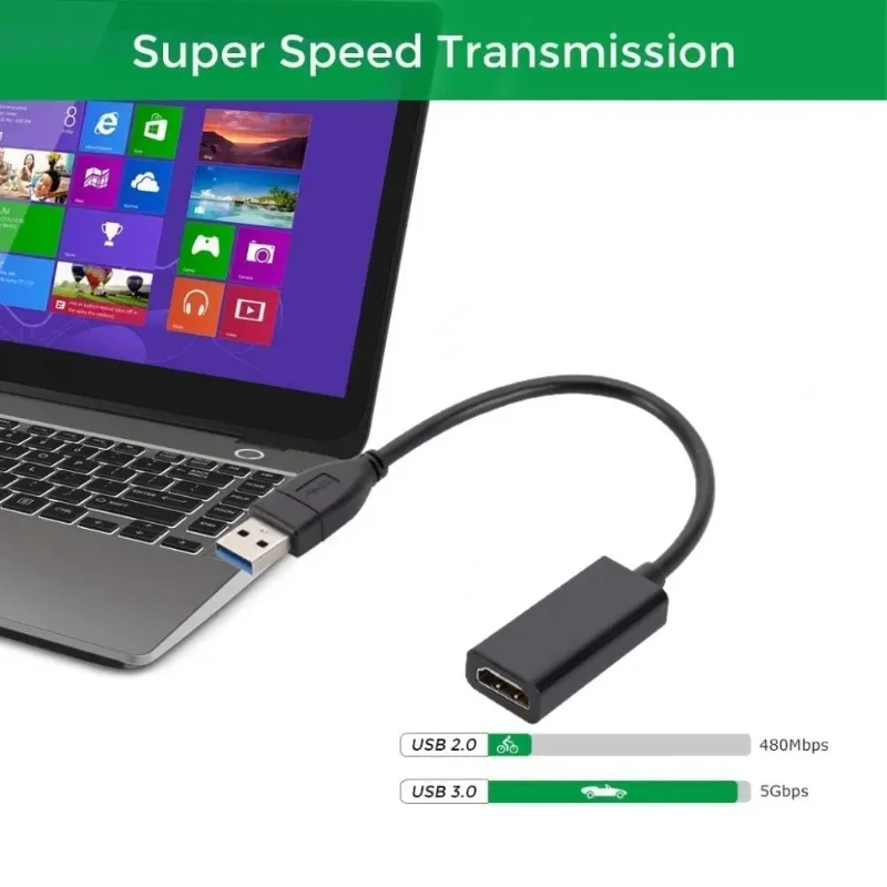 USB 3.0 to HDMI Converter 1080P Multi Display Adapter for Windows PC Laptop Projector 3