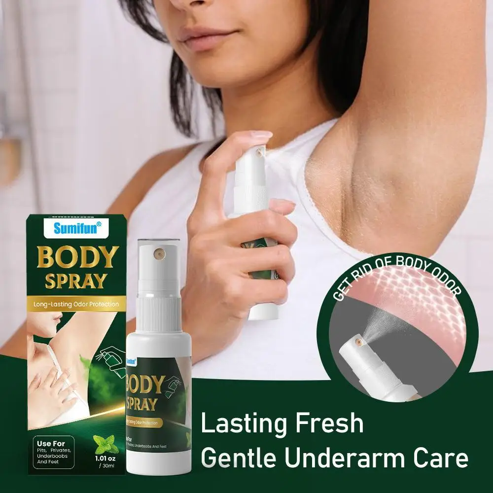 Body Odor Remove Spray Refreshing Armpit Deodorant Remove Sweat Odor Lasting Fresh Fragrance Body Deodorant Spray
