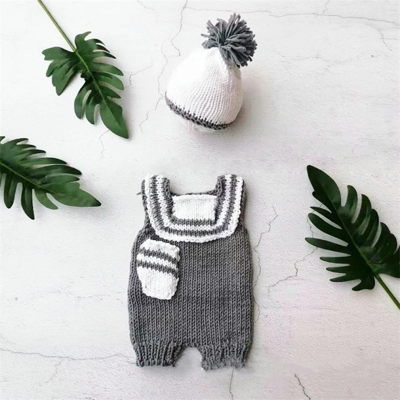 Hundred Day Baby Photograph Newborn Photography Clothing Creative Clothing Artistic Photos Cute Styling Knitted Set Photography