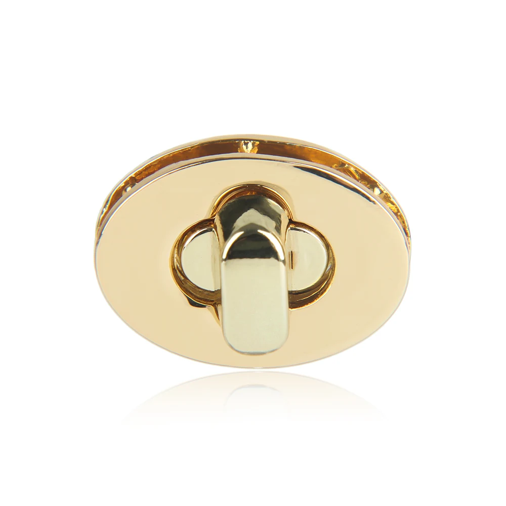 

Elegant Bag Accessories Egg Shape Handbag Clasp DIY Turn Lock Hardware